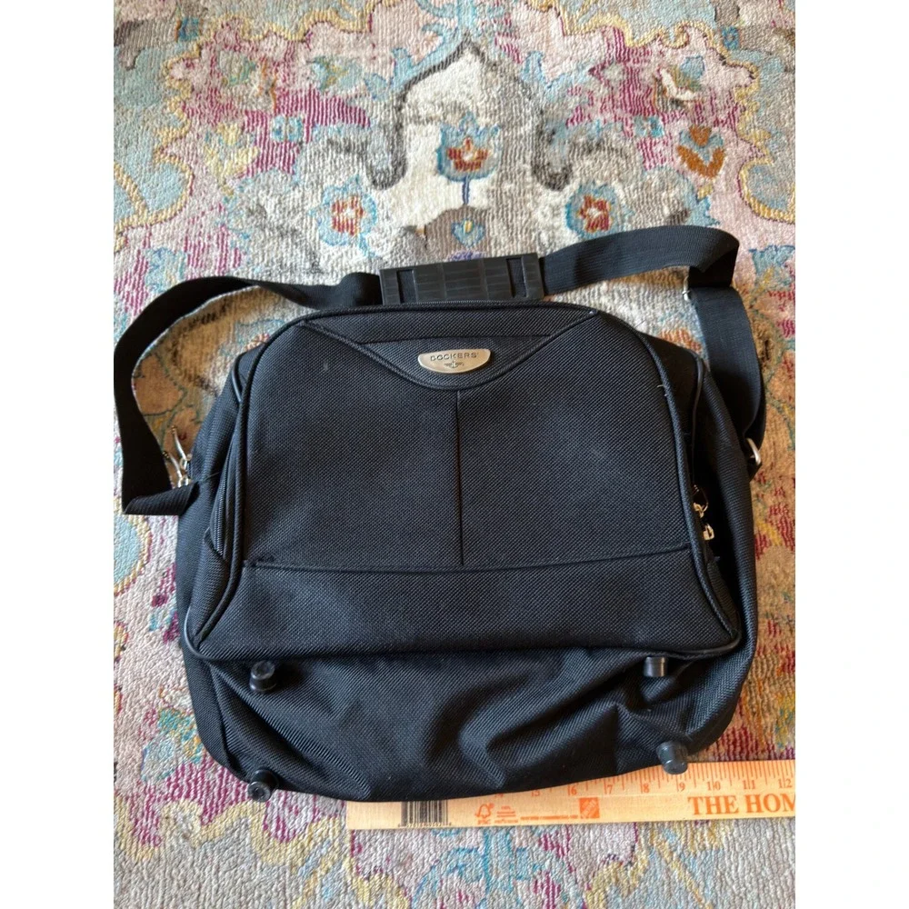 Dockers Messenger Laptop Bag Black Unisex Large